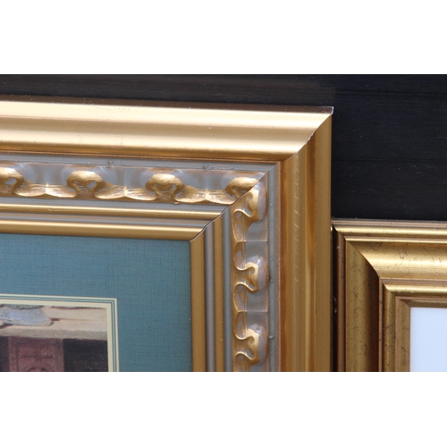 152 - 6 X GILT FRAMED PICTURES 
78 X 58CM