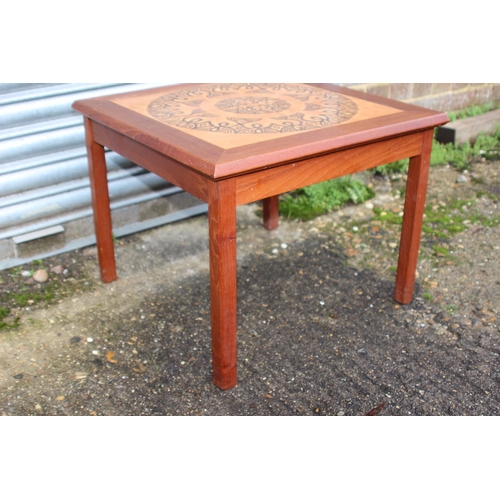 24 - RETRO DANISH TILED SIDE TABLE 
51 X 51 X 41CM