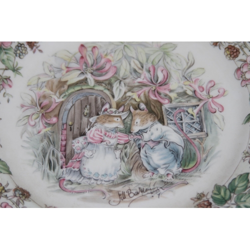 201 - ROYAL DOULTON SET OF FOUR SERIES OF FOUR SEASONS PLATE FROM THE BRAMBLY HEDGE GIFT COLLECTION 
20.5C... 