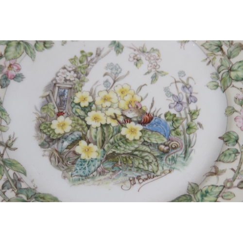 201 - ROYAL DOULTON SET OF FOUR SERIES OF FOUR SEASONS PLATE FROM THE BRAMBLY HEDGE GIFT COLLECTION 
20.5C... 