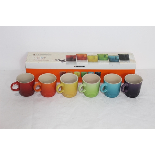 222 - SET OF 6 LE CREUSET ESPRESSO CUPS