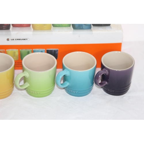 222 - SET OF 6 LE CREUSET ESPRESSO CUPS