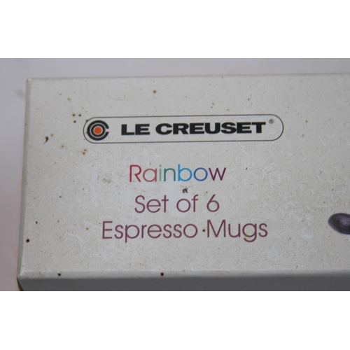 222 - SET OF 6 LE CREUSET ESPRESSO CUPS