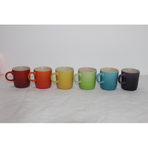 222 - SET OF 6 LE CREUSET ESPRESSO CUPS