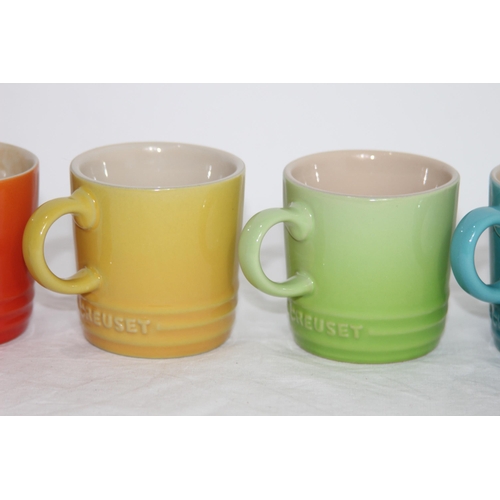 222 - SET OF 6 LE CREUSET ESPRESSO CUPS