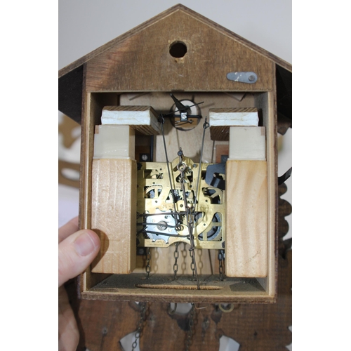 266 - VINTAGE Black Forest CUCKOO CLOCK WITH REGULA MOVEMENT 
38 X 20CM