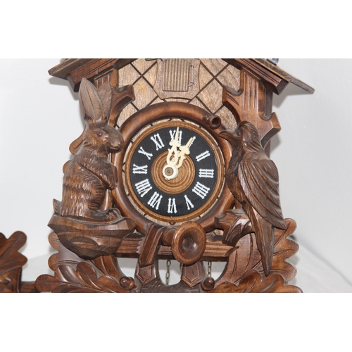 266 - VINTAGE Black Forest CUCKOO CLOCK WITH REGULA MOVEMENT 
38 X 20CM