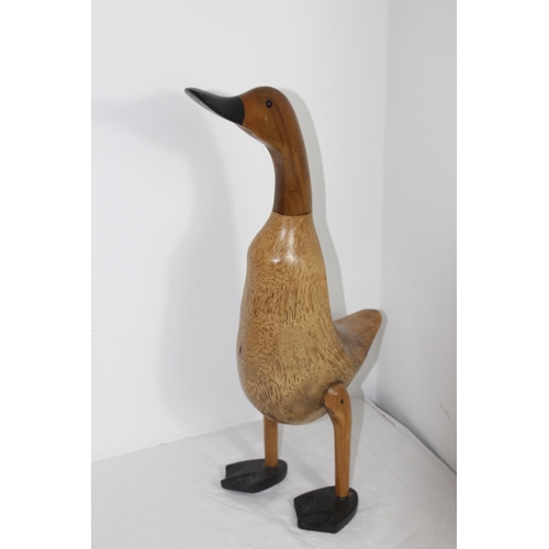 299 - WOODEN DUCK 
47CM