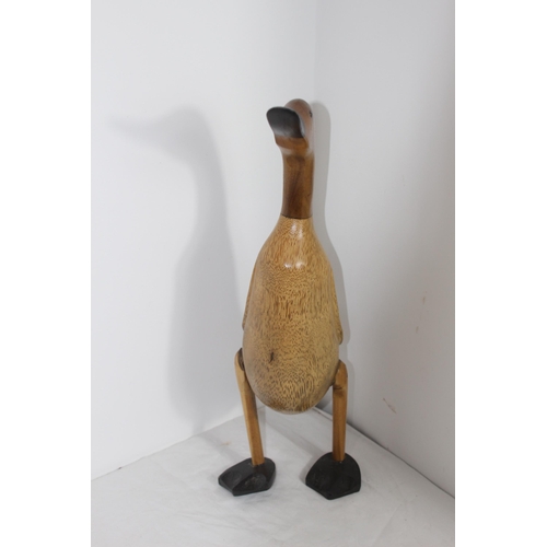 299 - WOODEN DUCK 
47CM