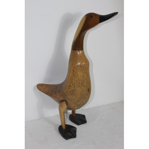 299 - WOODEN DUCK 
47CM