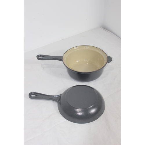 305 - 2 X LE CREUSET PANS 
18CM