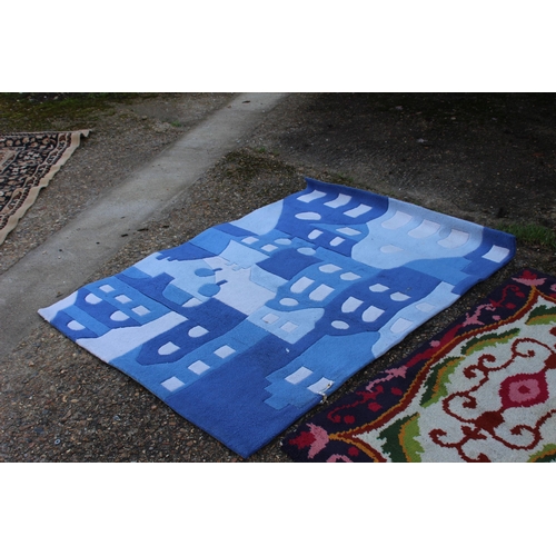 84 - 3 X MODERN RUGS 
110 X 56CM