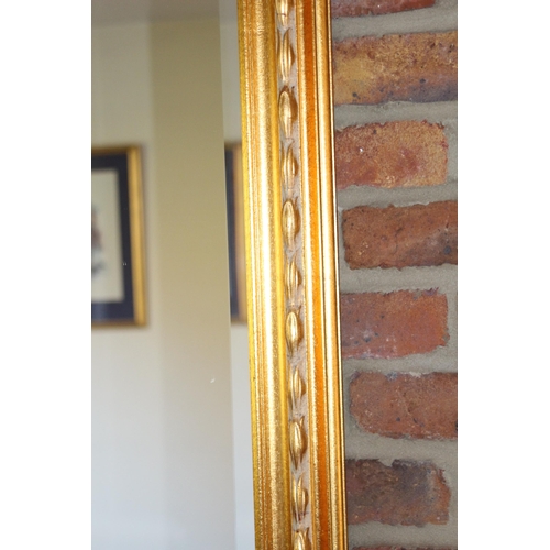 128 - LARGE ORNATE FRAMED MIRROR 
117 X 90CM