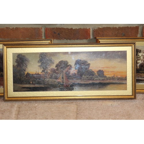 132 - 4 X COUNTRY SCENES
60 X 27CM