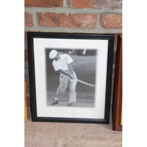 135 - QUANTITY OF 11 GOLF PICTURES 
60 X 40CM