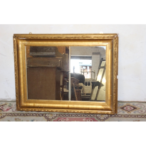 169 - ANTIQUE GILT FRAMED MIRROR 
87 X 70CM