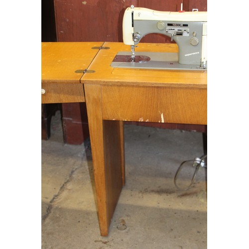 80 - VINTAGE NECCHI SUPERNOVA SEWING MACHINE TABLE 
75 X 43 X 85CM