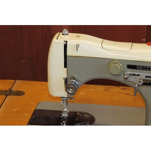 80 - VINTAGE NECCHI SUPERNOVA SEWING MACHINE TABLE 
75 X 43 X 85CM