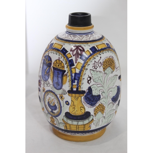 235 - REPRODUCTION DUTCH VASE AND ONE OTHER 
26CM