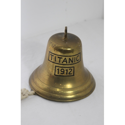 319 - TITANIC BRASS BELL
17CM