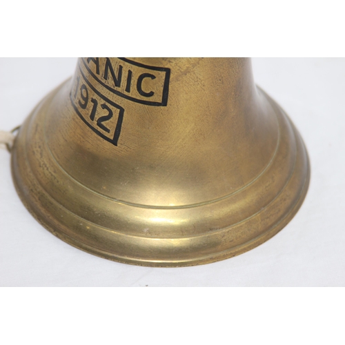 319 - TITANIC BRASS BELL
17CM