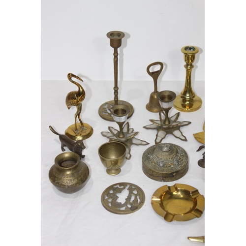 330 - QUANTITY OF INTERESTING BRASS ITEMS