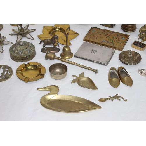 330 - QUANTITY OF INTERESTING BRASS ITEMS