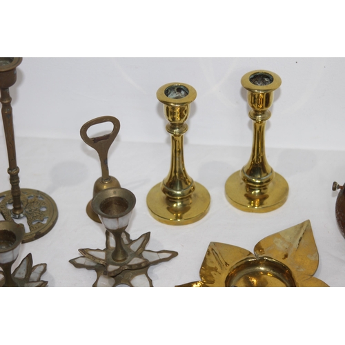 330 - QUANTITY OF INTERESTING BRASS ITEMS