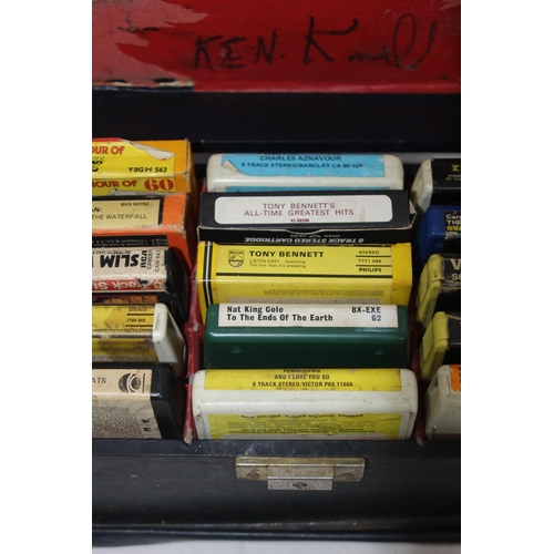 340 - QUANTITY OF 8 TRACK CASSETTS