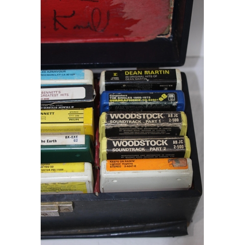 340 - QUANTITY OF 8 TRACK CASSETTS