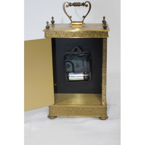 345 - VINTAGE CARRIAGE CLOCK AND TWO OTHERS