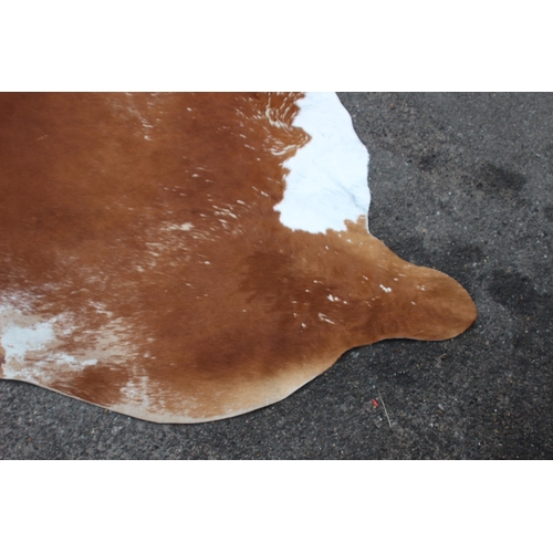 93 - 2 X ANIMAL HIDE RUGS 
220 X 208CM