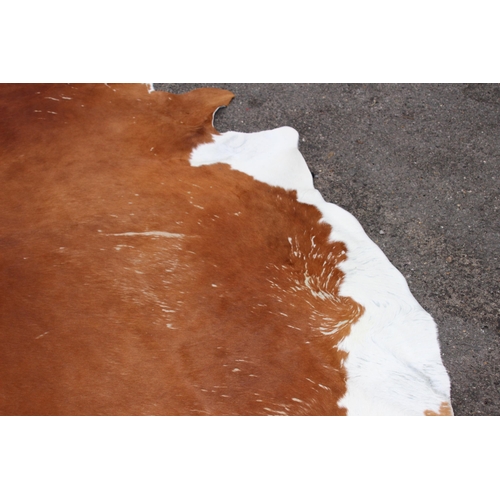 93 - 2 X ANIMAL HIDE RUGS 
220 X 208CM