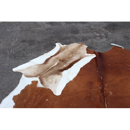 93 - 2 X ANIMAL HIDE RUGS 
220 X 208CM