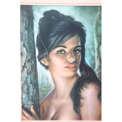 170 - VINTAGE 1960'S J H LYNCH OF TINA FRAME PICTURE 
71 X 57CM