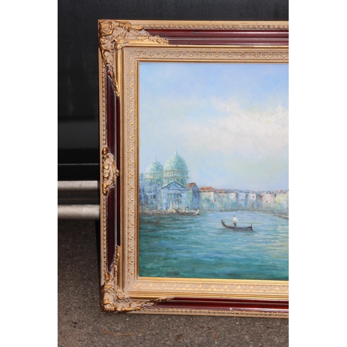 175 - LARGE SIGNED OIL ON CANVAS OF VENICE 
142 X 81.5CM