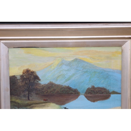 178 - ANTIQUE OIL ON CANVAS SIGNED L.H HINCHLIFFE 
70 X 60CM