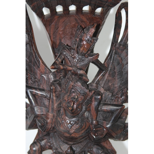 384 - EASTERN DEITY WOODEN CARVING