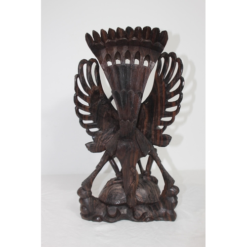 384 - EASTERN DEITY WOODEN CARVING