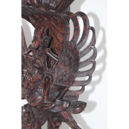 384 - EASTERN DEITY WOODEN CARVING