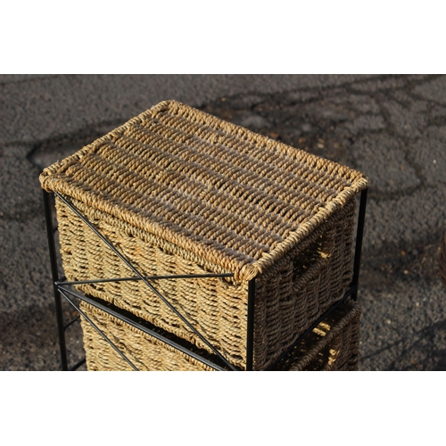 412 - QUANTITY OF WICKER ITEMS