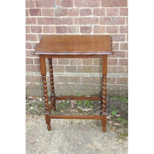 44 - 3 X VINTAGE BARLEY TWIST SIDE TABLES AND DRINKS TROLLEY
75 X 75 X 43CM