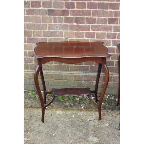 48 - QUANTITY OF 5  EDWARDIAN SIDE TABLES ETC