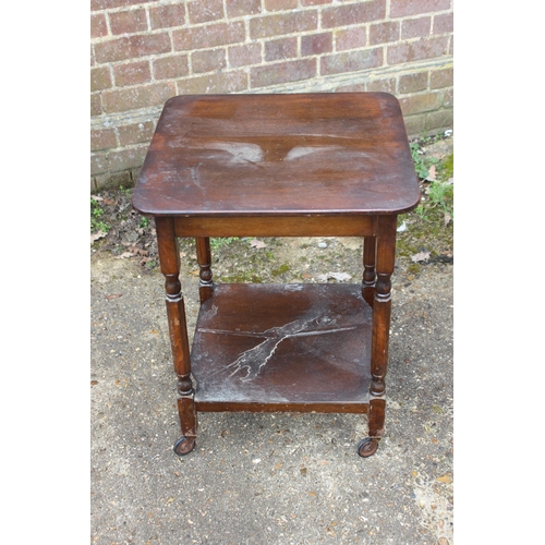 48 - QUANTITY OF 5  EDWARDIAN SIDE TABLES ETC