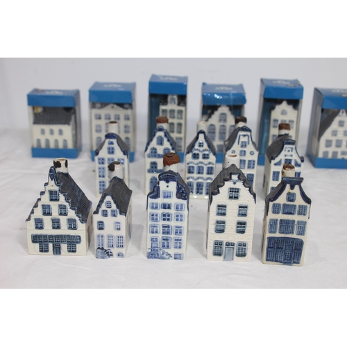 242 - QUANTITY OF VINTAGE KLM DECANTER HOUSES BY SIMON RYNBENDE TO INCLUDE BOXED 7, 35, 45, 46, 48, 49 AND... 