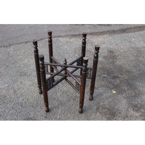 58 - EASTERN BRASS TRAY TABLE 
65 X 50CM