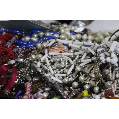 408 - QUANTITY OF COSTUME JEWELLERY