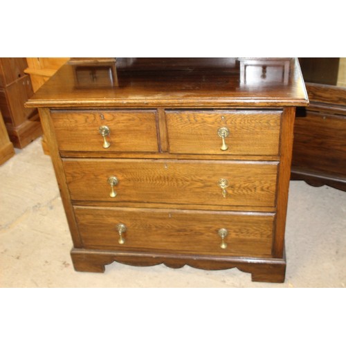 61 - EDWARDIAN WARDROBE AND DRESSING TABLE CHEST OF DRAWERS