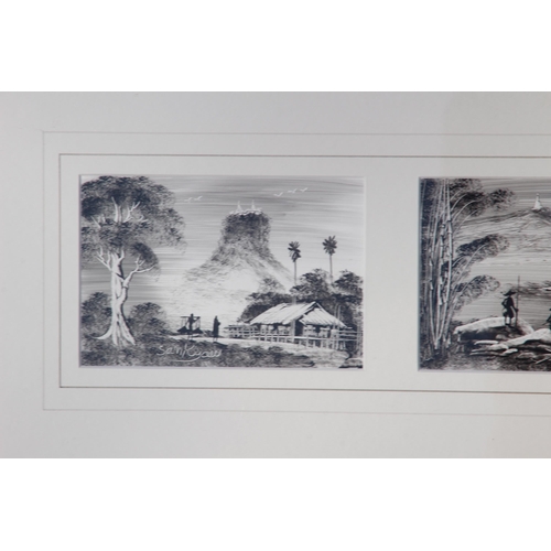 188 - 4 X ORIENTAL SCENES SIGNED SAN KYAW
103 X 45CM