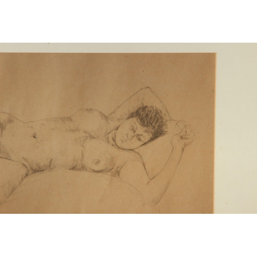 190 - SKETCH OF A NUDE RECLINING FIGURE 
58 X 40CM